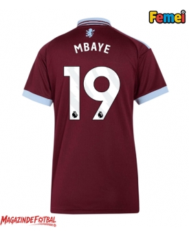 Aston Villa Ibrahim Mbaye #19 Tricou Fotbal Replică 2026-27 Femei Acasa Aston Villa Ibrahim Mbaye #19 Tricou Fotbal Replică 2026-27 Femei Acasa
